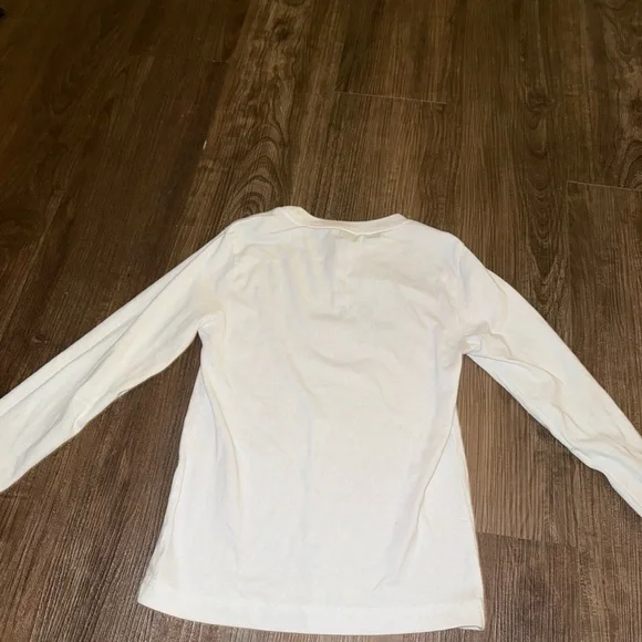 Nike Jordan Long Sleeve Shirt Kids XS 5-6 White Graphic Tee - Picture 4 of 4